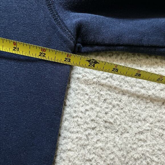 Notre Dame Hoodie Mens Medium Adidas Blue Vintage Embroidered Fighting Irish - Picture 11 of 12